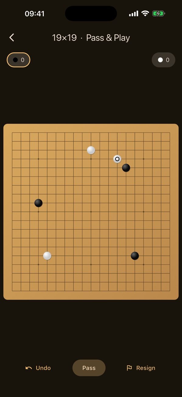 Hoshi Go 19x19 game